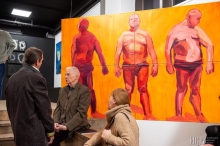 Profesor i "Parkowe opalanie". Źródło: Nowohuckie Centrum Kultury